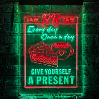 Give Yourself A Present - Acrylic Dual LED Light